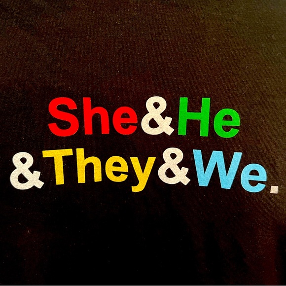 She & He & They & We. Phluid Project PRIDE Collection * Rainbow * Unisex T-Shirt - Picture 2 of 5